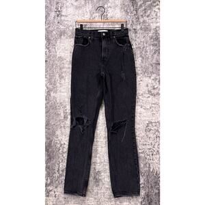 Abercrombie & Fitch Jeans 26 / 2 Womens Curve Love 90s Straight Distressed Denim